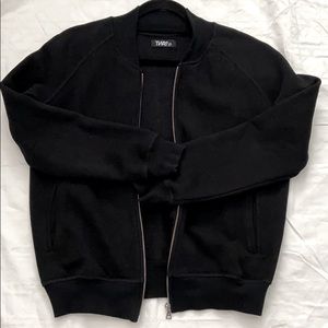 TNA fleece bomber style sweater
